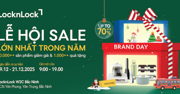 LocknLock tung nghìn deal bùng cháy, giảm đến 70% tại ngày thương hiệu W2C Bắc Ninh
