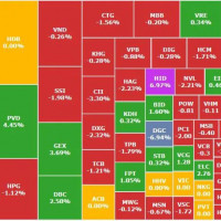 VN-Index quay đầu điều chỉnh, nhóm trụ suy yếu, dòng tiền thận trọng trở lại