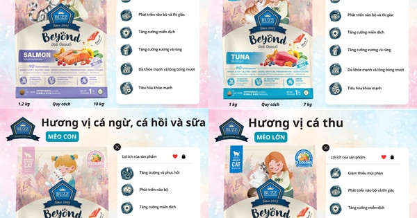 Thức ăn hạt “BUZZ” - Sức khỏe vượt trội cho thú cưng cuộc sống tốt đẹp hơn