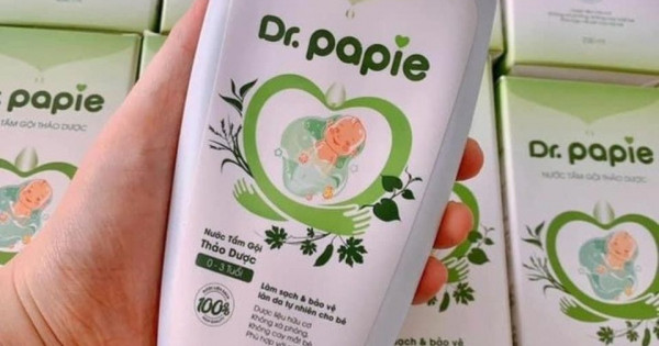 Thu hồi, tiêu hủy nước tắm gội trẻ em Dr. Papie vì không đạt chuẩn vi sinh