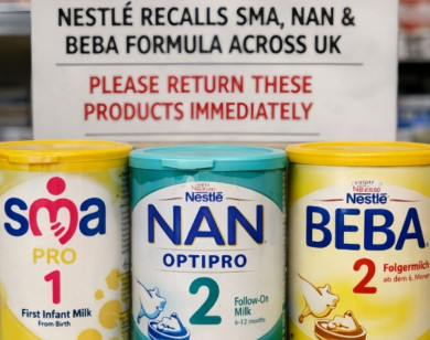 Danh sách 17 lô sữa NAN vừa được Nestlé thu hồi tại Việt Nam
