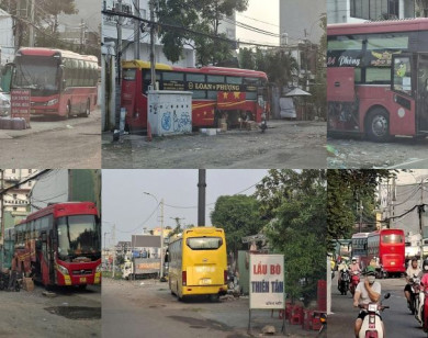TP Hồ Chí Minh: xe giường nằm hoạt động như “bến cóc” trên đường Kha Vạn Cân, phớt lờ biển cấm giờ