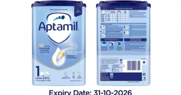 Sữa Aptamil thu hồi ở nước ngoài: Cục An toàn thực phẩm yêu cầu rà soát trên toàn quốc