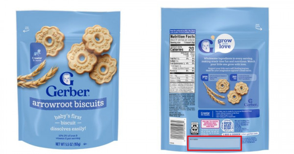 Danh sách 21 lô bánh ăn dặm Gerber bị thu hồi của Nestlé