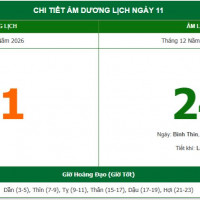 Lịch âm 11/2 chính xác nhất, lịch vạn niên ngày 11/2/2026: Việc nên và không nên làm?