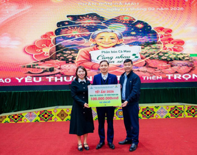 Phân Bón Cà Mau mang “Tết Ấm 2026” về với đồng bào vùng cao Vân Hồ