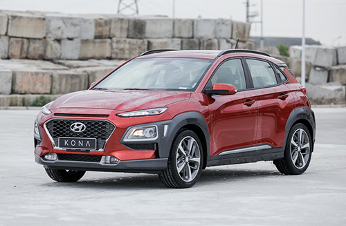 Hyundai Kona tại nhà máy của hãng tại Ninh Bình. Ảnh: Lương Dũng. 