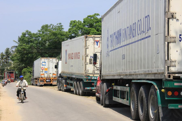 container chờ đem ớt qua trung quốc