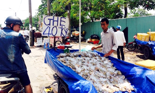 ghẹ siêu rẻ ở sài gòn