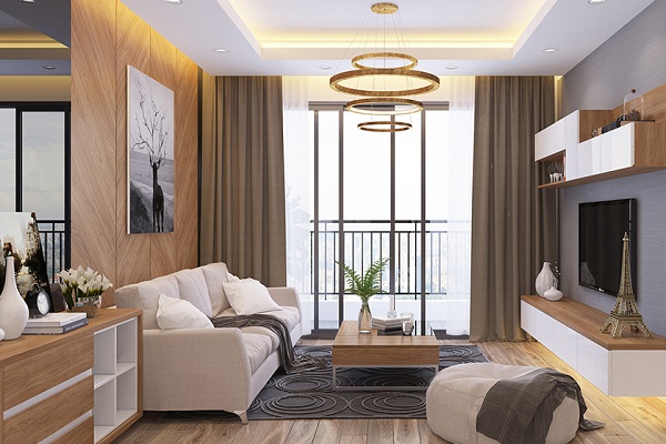 Phòng khách dự án Tây Hồ Riverview