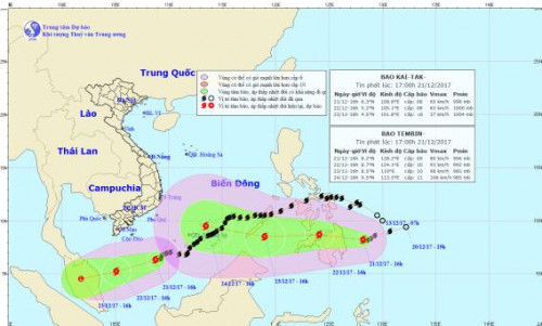 Dự báo thời tiết 22/12: Nhiệt độ 3 miền đều tăng, Bão Tembin giật cấp 13