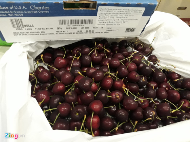 Cherry Trung Quoc gia 120.000 dong mot kg tran ngap cho mang hinh anh 3