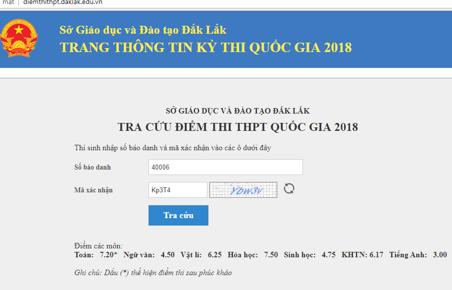 Đắk Lắk: Sau phúc khảo, một thí sinh tăng từ 0,6 lên 7,2 điểm