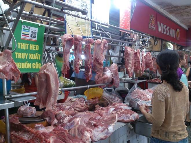 TP Hồ Chí Minh: Giá thịt heo bình ổn tăng 7.000 đồng/kg