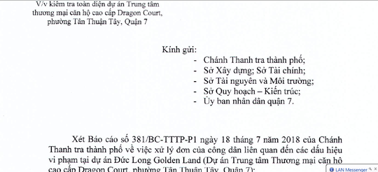 Sắp thanh tra toàn diện dự án Đức Long Golden Land