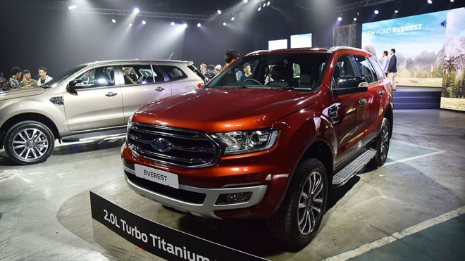 Giá xe ôtô hôm nay 27/1: Ford Everest có giá 999-1.399 triệu đồng