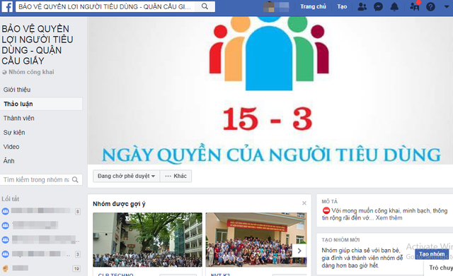 Hà Nội: Ra mắt trang 'Facebook Bảo vệ quyền lợi người tiêu dùng'