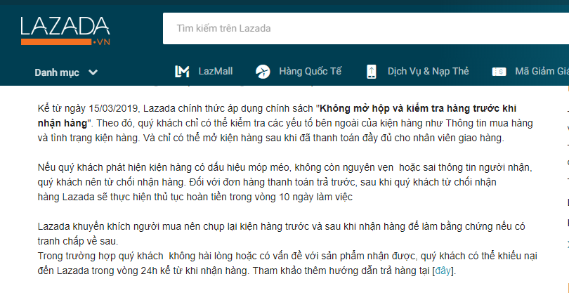 Bỏ quyền kiểm tra trước khi nhận hàng, khách hàng lo mua nhầm hàng giả