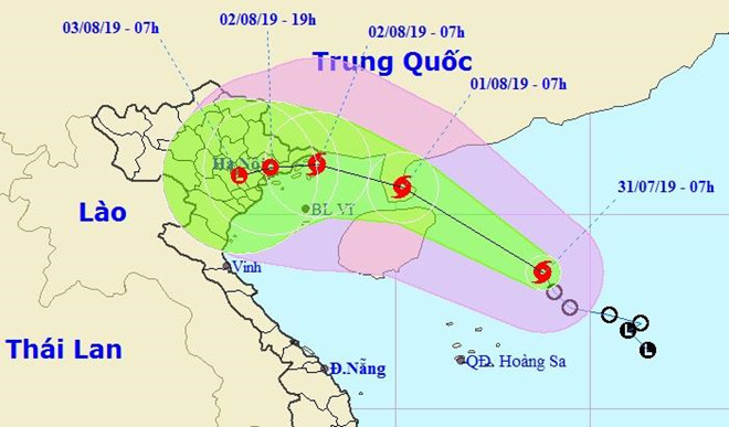 Bão số 3 giật cấp 11 hướng vào Quảng Ninh - Nam Định