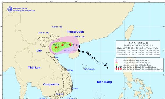 Bão đổ bộ Quảng Ninh - Hải Phòng đêm nay (2/8), mưa to diện rộng