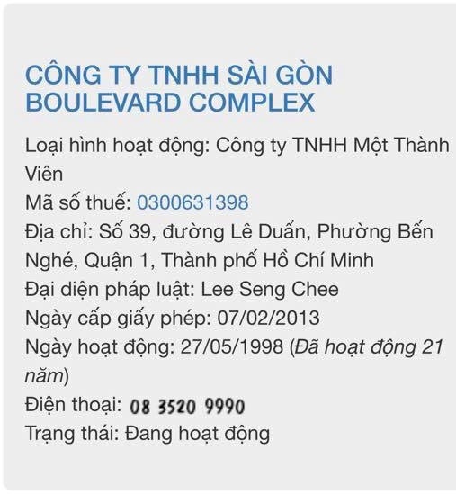 Gửi xe 8 tiếng bị thu 400.000 đồng, Saigon Boulevard Complex, gửi xe ở Saigon Boulevard Complex