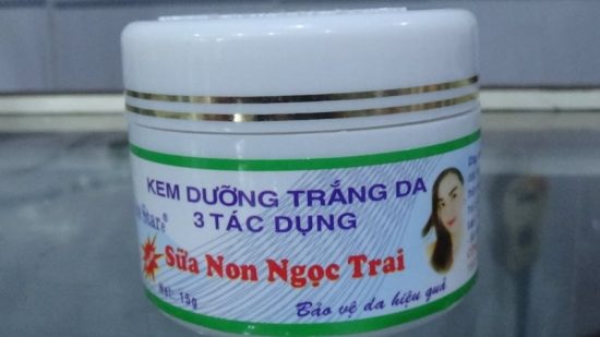 Thu hồi toàn quốc kem dưỡng trắng da sữa non ngọc trai