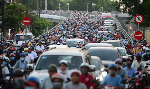 TP Hồ Chí Minh: Hạn chế xe vào khu vực trung tâm sáng mai (15/12)