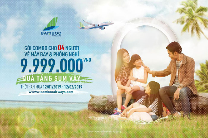 Bamboo Airways cất cánh từ 16/1: Giá vé thấp nhất từ 149.000 VND, hàng loạt gói combohaaps dãn