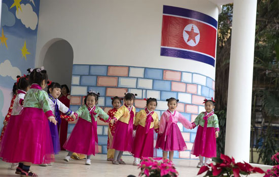 Trường mẫu giáo Việt Triều háo hức chào đón Chủ tịch Kim Jong Un