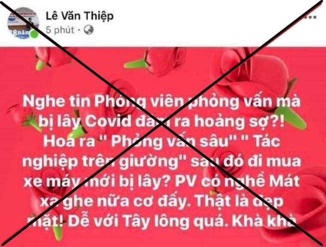 Vụ nhà báo TTXVN bị xúc phạm: Cơ quan chức năng mời chủ tài khoản facebook Lê Văn Thiệp làm việc