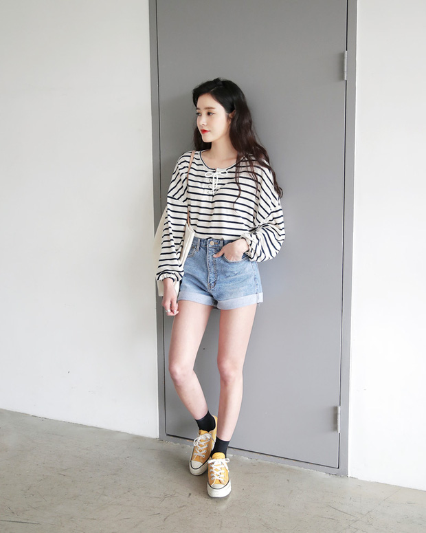 Mix quần jean shorts trong mùa hè thế nào cho đẹp ngây ngất