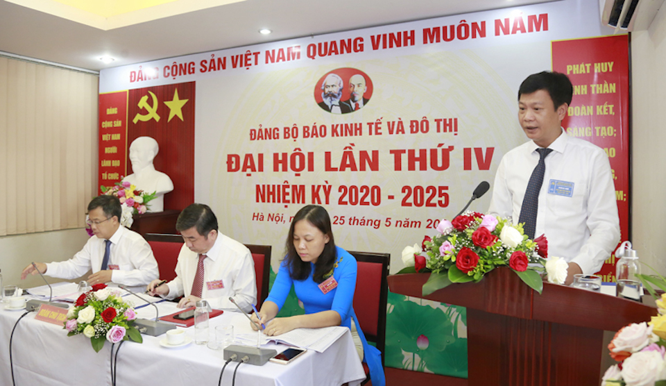 Đại hội Đảng bộ báo Kinh tế & Đô thị lần thứ IV, nhiệm kỳ 2020 - 2025 thành công tốt đẹp