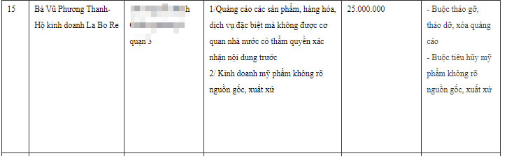 Bị Sở Y tế xử phạt, nhà văn Gào vẫn thanh lý mỹ phẩm sắp "hết date"