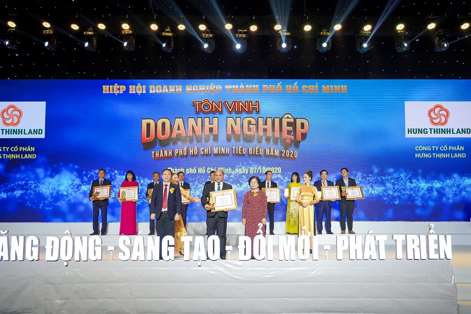 Tập đoàn Hưng Thịnh thắng lớn với loạt giải thưởng Doanh nghiệp, Doanh nhân TP Hồ Chí Minh tiêu biểu năm 2020