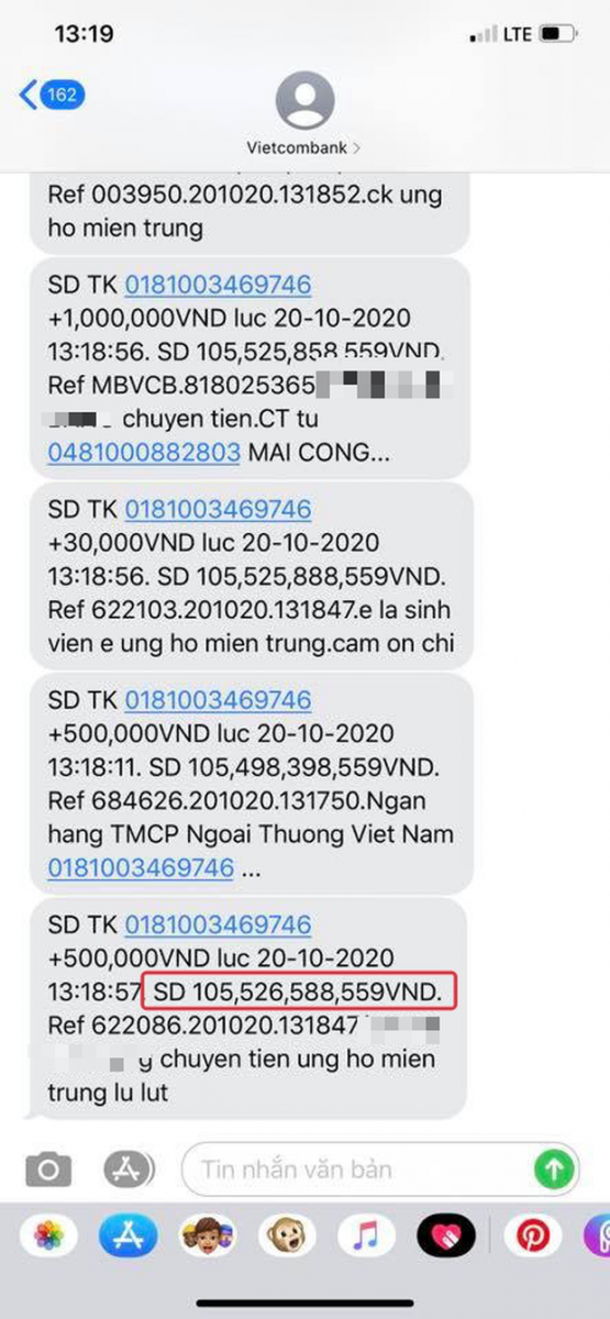 Thủy Tiên đã nhận được hơn 100 tỷ đồng để cứu trợ miền Trung