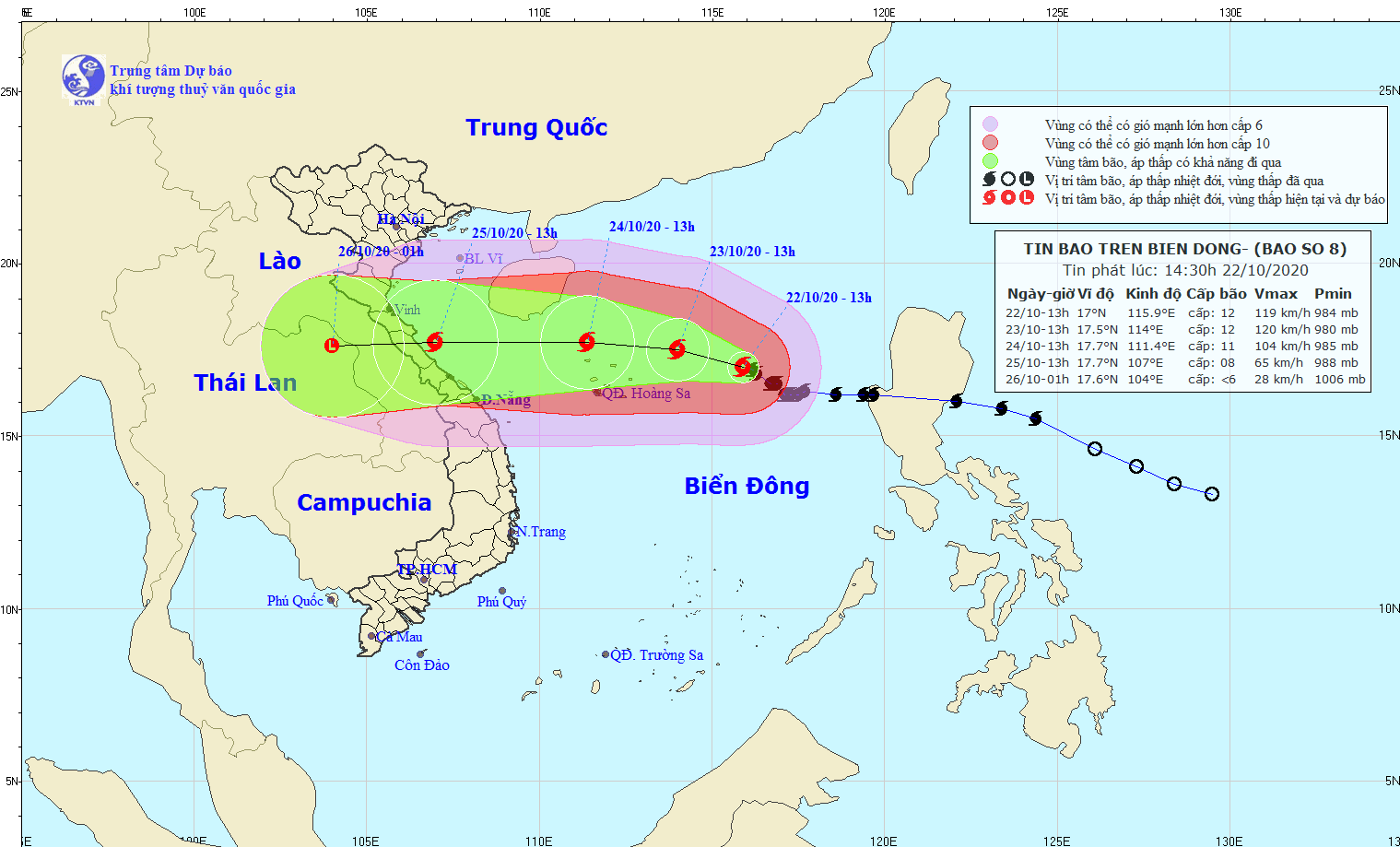 Dự báo thời tiết ngày 23/10: Hà Nội ngày nắng, đêm và sáng sớm trời lạnh