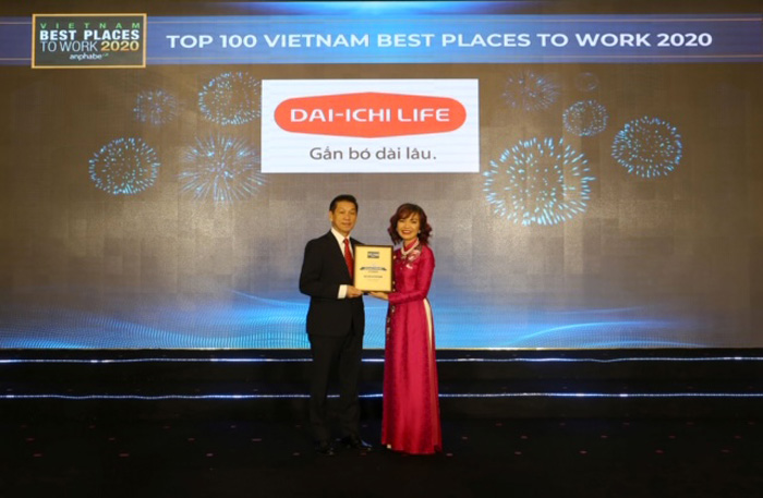 Dai-ichi Life Việt Nam đạt danh hiệu Top 2 Nơi làm việc tốt nhất Ngành Bảo hiểm năm 2020