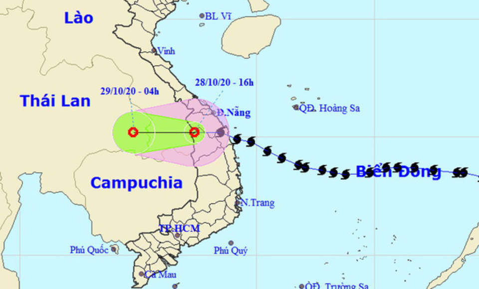 Bão số 9 suy yếu thành áp thấp nhiệt đới, cảnh báo lũ lớn ở Quảng Nam