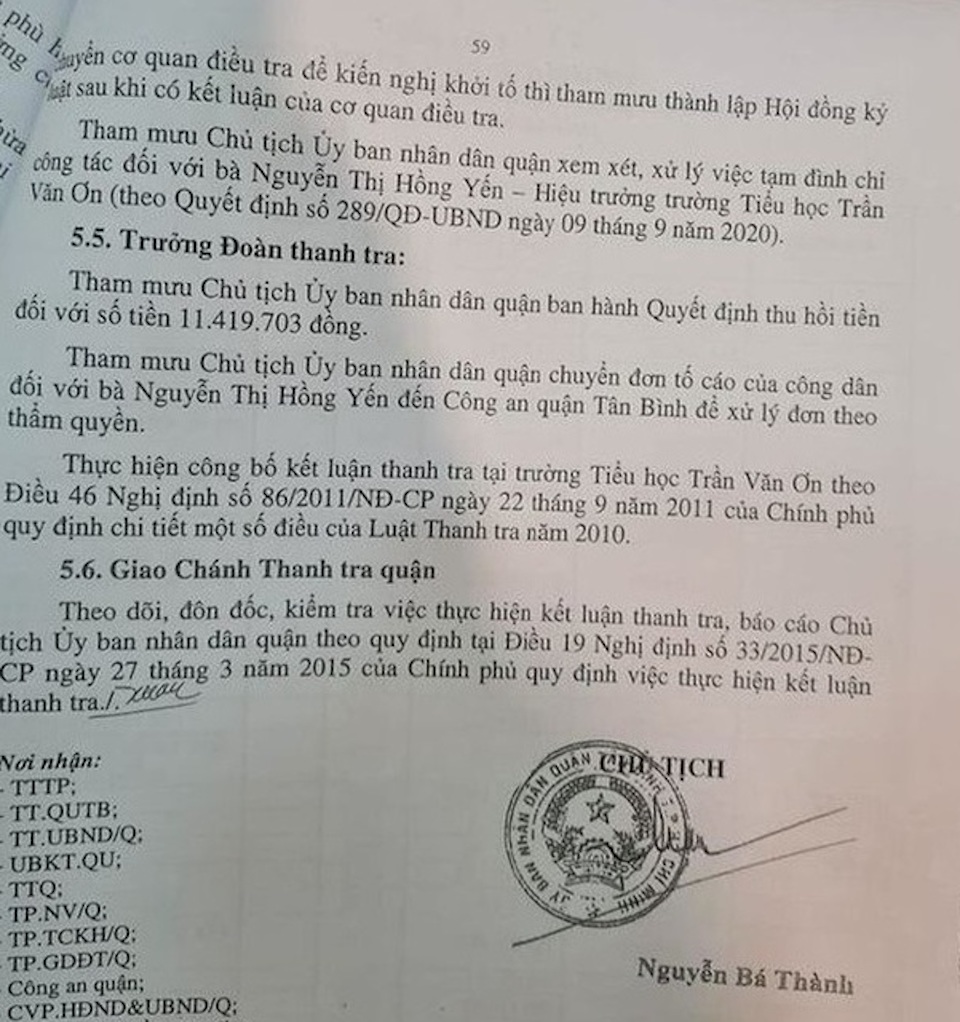 Chuyển Công an xử lý vụ Hiệu trưởng "để ngoài" sổ sách hơn 700 triệu đồng