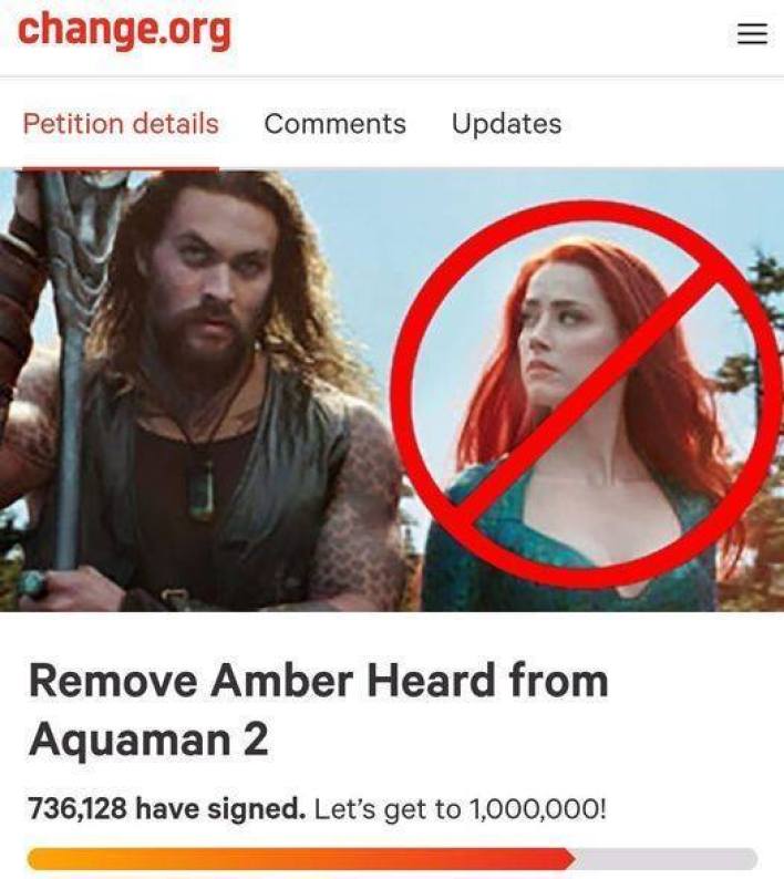 Gần 1 triệu khán giả yêu cầu hãng phim Warner Bros cắt vai diễn của Amber Heard trong "Aquaman 2"