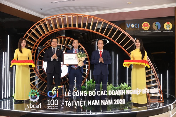 SCG Việt Nam lọt Top 100 doanh nghiệp bền vững nhất Việt Nam năm 2020