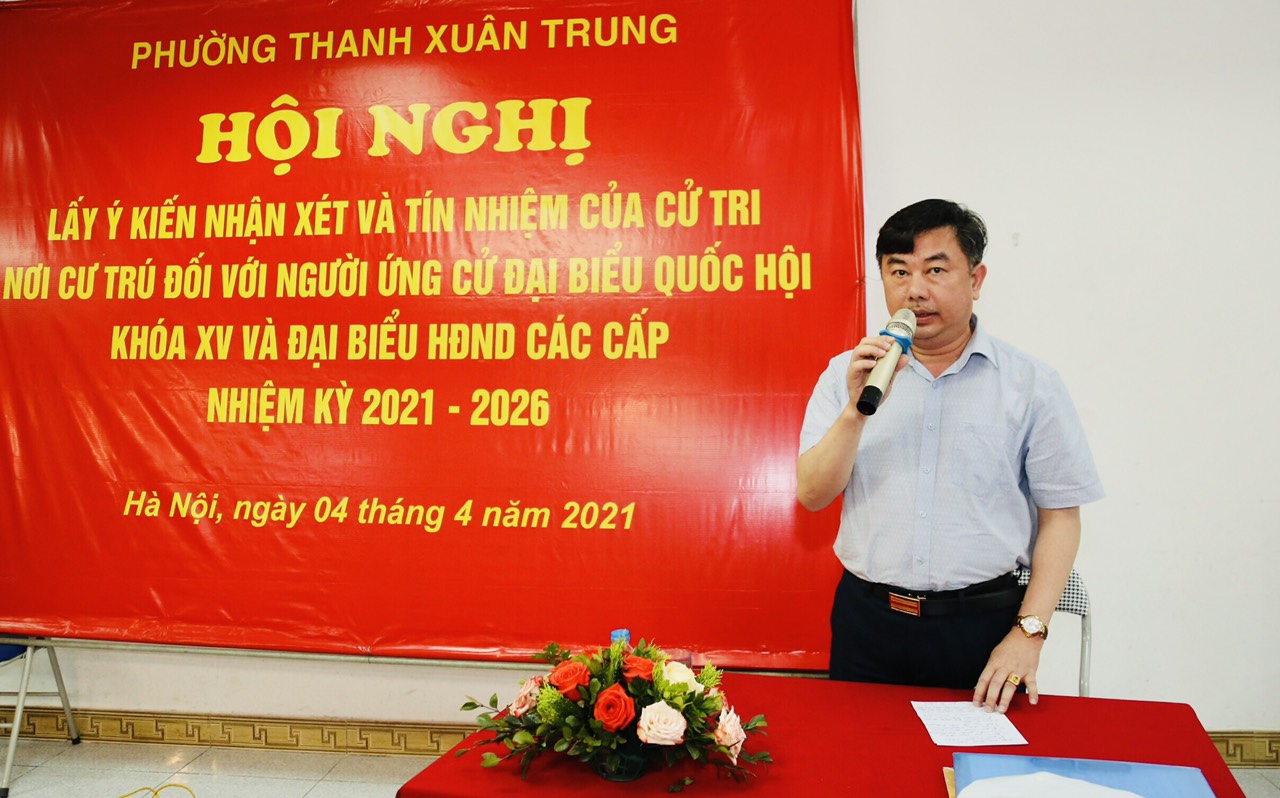 Cử tri nơi cư trú tín nhiệm cao giới thiệu Tổng Biên tập báo Kinh tế & Đô thị Nguyễn Minh Đức ứng cử đại biểu HĐND TP