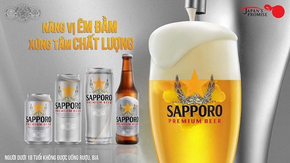 Sapporo việt Nam tung ra sản phẩm đổi mới Sapporo Premium Beer