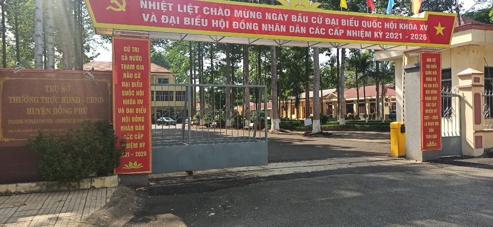 Bình Phước: UBND huyện Đồng Phú không có bàn khai báo y tế phòng chống dịch Covid-19 cho khách đến công tác