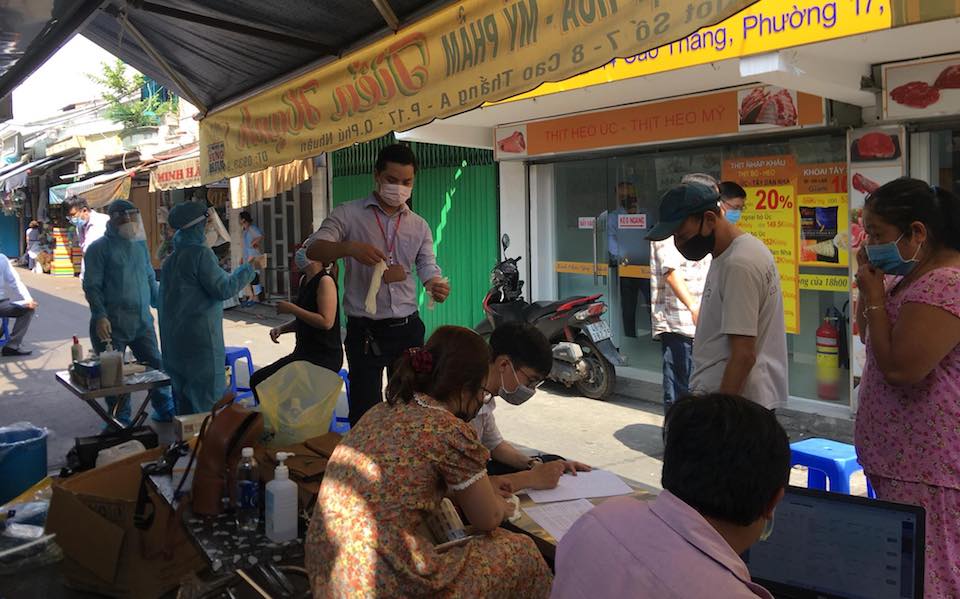 TP Hồ Chí Minh: Phong tỏa tạm thời chợ Phú Nhuận để phòng dịch Covid-19