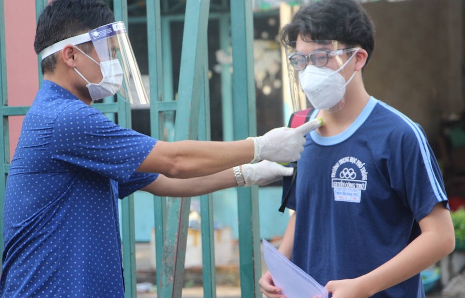 TP Hồ Chí Minh: Một thí sinh test nhanh dương tính Covid-19 dự thi môn Ngữ văn