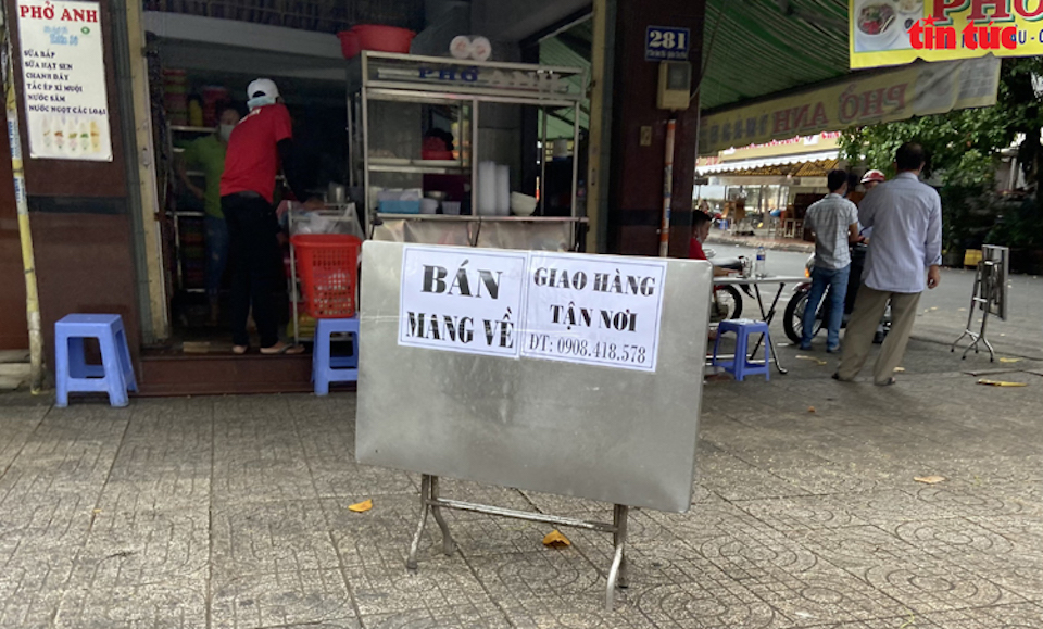 Từ 0 giờ ngày 9/7, TP Hồ Chí Minh dừng dịch vụ ăn uống mang về