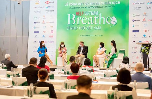 Chiến dịch "Vì nhịp thở Việt Nam" gây quỹ được 1,2 triệu USD