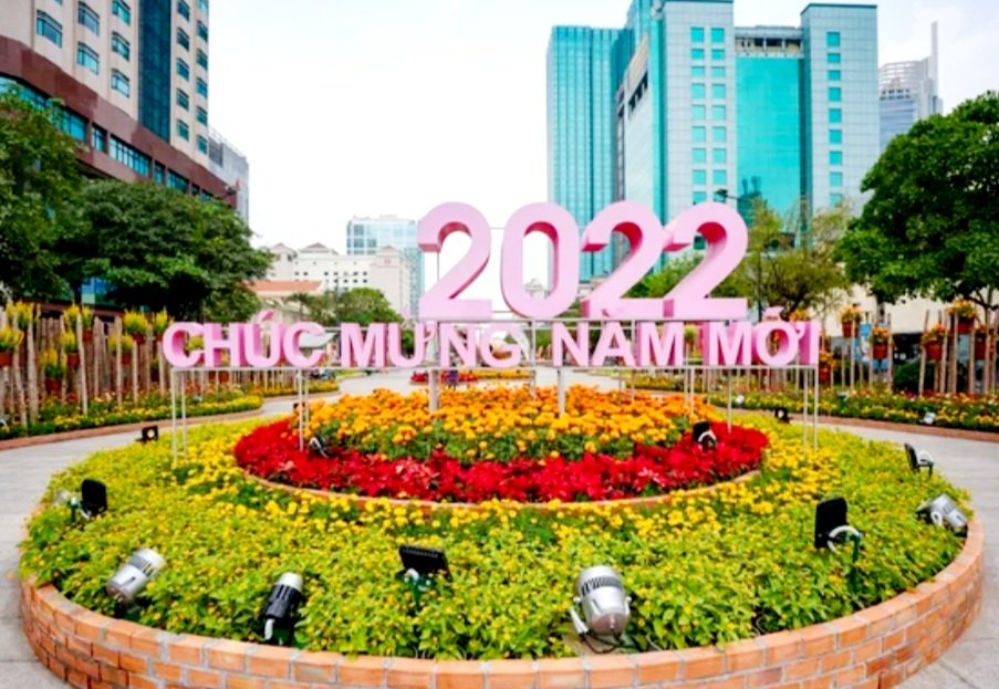 TP Hồ Chí Minh: Khai mạc đường hoa Nguyễn Huệ, mừng Xuân Nhâm Dần 2022