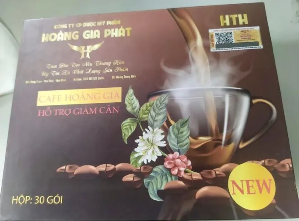 Phát hiện thêm chất cấm trong cà phê giảm cân Hoàng Gia